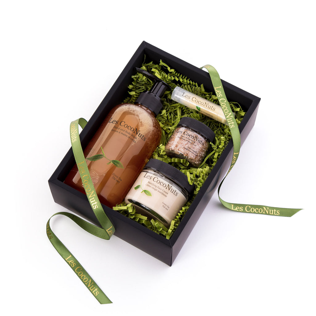 green tea extract restorative facial care set