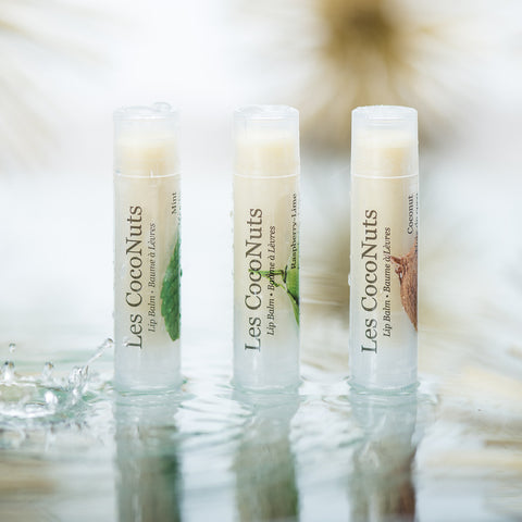 baumes à lèvres naturels natural Lip Balm Bundle les coconuts
